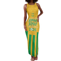 South Africa Soccer 2026 Custom Tank Maxi Dress Bafana Bafana Kaofela Protea Yellow