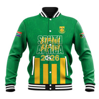 South Africa Soccer 2026 Custom Baseball Jacket Bafana Bafana Kaofela Protea Green
