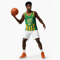 South Africa Soccer 2026 Custom Basketball Jersey Bafana Bafana Kaofela Protea Green