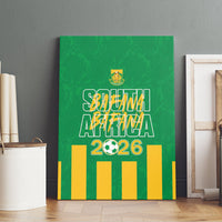 South Africa Soccer 2026 Canvas Wall Art Bafana Bafana Kaofela Protea Green