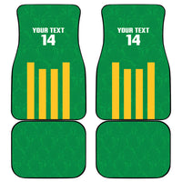 South Africa Soccer 2026 Custom Car Mats Bafana Bafana Kaofela Protea Green