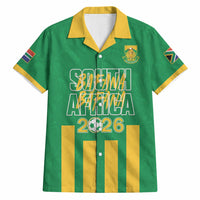 South Africa Soccer 2026 Custom Hawaiian Shirt Bafana Bafana Kaofela Protea Green