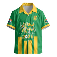 South Africa Soccer 2026 Custom Kid Hawaiian Shirt Bafana Bafana Kaofela Protea Green
