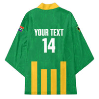 South Africa Soccer 2026 Custom Kimono Bafana Bafana Kaofela Protea Green