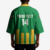 South Africa Soccer 2026 Custom Kimono Bafana Bafana Kaofela Protea Green