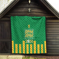 South Africa Soccer 2026 Quilt Bafana Bafana Kaofela Protea Green