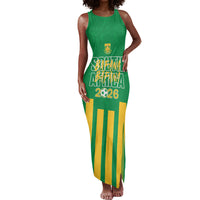 South Africa Soccer 2026 Custom Tank Maxi Dress Bafana Bafana Kaofela Protea Green