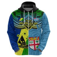 Malampa Fiji Day Hoodie Together We Grow Proud Polynesian Tapa Artsy - Wonder Print Shop