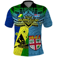 Malampa Fiji Day Polo Shirt Together We Grow Proud Polynesian Tapa Artsy - Wonder Print Shop