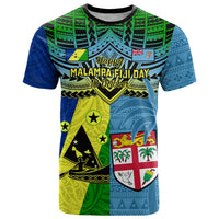Custom Malampa Fiji Day T Shirt Together We Grow Proud Polynesian Tapa Artsy - Wonder Print Shop