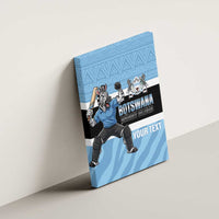 Custom Botswana Cricket Canvas Wall Art Go Baggy Blues Zebra Mascot - Wonder Print Shop
