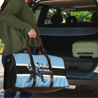 Custom Botswana Cricket Travel Bag Go Baggy Blues Zebra Mascot - Wonder Print Shop