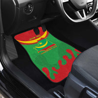 Personalised Mauritania Independence Day Car Mats Coat Of Arms With Map Flag Color - Wonder Print Shop