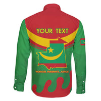 Personalised Mauritania Independence Day Family Matching Off Shoulder Maxi Dress and Hawaiian Shirt Coat Of Arms With Map Flag Color - Wonder Print Shop