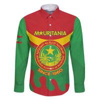 Personalised Mauritania Independence Day Family Matching Off Shoulder Short Dress and Hawaiian Shirt Coat Of Arms With Map Flag Color - Wonder Print Shop