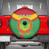 Personalised Mauritania Independence Day Spare Tire Cover Coat Of Arms With Map Flag Color - Wonder Print Shop