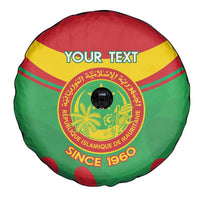 Personalised Mauritania Independence Day Spare Tire Cover Coat Of Arms With Map Flag Color - Wonder Print Shop