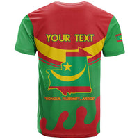 Personalised Mauritania Independence Day T Shirt Coat Of Arms With Map Flag Color - Wonder Print Shop