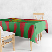 Personalised Mauritania Independence Day Tablecloth Coat Of Arms With Map Flag Color - Wonder Print Shop