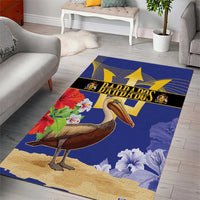 Barbados Independence Day Area Rug 30 November Brown Pelican With Trident - Wonder Print Shop