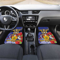 Barbados Independence Day Car Mats 30 November Brown Pelican With Trident - Wonder Print Shop
