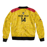 Colombia Football Custom Bomber Jacket 2026 Butterflies Orange-barred Sulphur - Wonder Print Shop