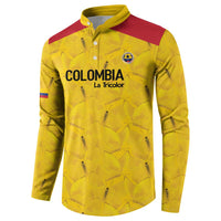 Colombia Football Custom Button Sweatshirt 2026 Butterflies Orange-barred Sulphur - Wonder Print Shop