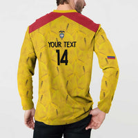 Colombia Football Custom Button Sweatshirt 2026 Butterflies Orange-barred Sulphur - Wonder Print Shop