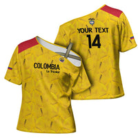 Colombia Football Custom Cross Shoulder Shirt 2026 Butterflies Orange-barred Sulphur - Wonder Print Shop