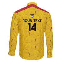 Colombia Football Custom Family Matching Long Sleeve Bodycon Dress and Hawaiian Shirt 2026 Butterflies Orange-barred Sulphur - Wonder Print Shop