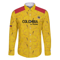 Colombia Football Custom Family Matching Off The Shoulder Long Sleeve Dress and Hawaiian Shirt 2026 Butterflies Orange-barred Sulphur - Wonder Print Shop