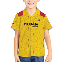 Colombia Football Custom Family Matching Puletasi and Hawaiian Shirt 2026 Butterflies Orange-barred Sulphur - Wonder Print Shop