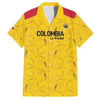 Colombia Football Custom Family Matching Short Sleeve Bodycon Dress and Hawaiian Shirt 2026 Butterflies Orange-barred Sulphur - Wonder Print Shop