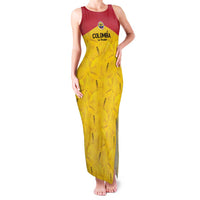 Colombia Football Custom Family Matching Tank Maxi Dress and Hawaiian Shirt 2026 Butterflies Orange-barred Sulphur - Wonder Print Shop