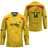 Colombia Football Custom Hockey Jersey 2026 Butterflies Orange-barred Sulphur - Wonder Print Shop