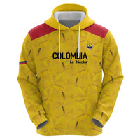 Colombia Football Custom Hoodie 2026 Butterflies Orange-barred Sulphur - Wonder Print Shop