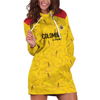 Colombia Football Custom Hoodie Dress 2026 Butterflies Orange-barred Sulphur - Wonder Print Shop