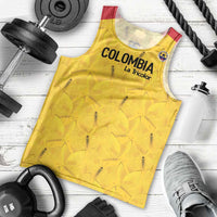 Colombia Football Custom Men Tank Top 2026 Butterflies Orange-barred Sulphur - Wonder Print Shop