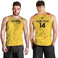 Colombia Football Custom Men Tank Top 2026 Butterflies Orange-barred Sulphur - Wonder Print Shop