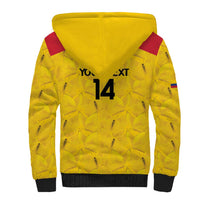 Colombia Football Custom Sherpa Hoodie 2026 Butterflies Orange-barred Sulphur - Wonder Print Shop