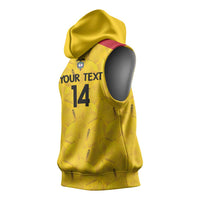 Colombia Football Custom Sleeveless Hoodie 2026 Butterflies Orange-barred Sulphur - Wonder Print Shop