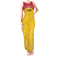 Colombia Football Custom Tank Maxi Dress 2026 Butterflies Orange-barred Sulphur - Wonder Print Shop