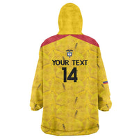 Colombia Football Custom Wearable Blanket Hoodie 2026 Butterflies Orange-barred Sulphur - Wonder Print Shop