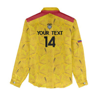 Colombia Football Custom Women Casual Shirt 2026 Butterflies Orange-barred Sulphur - Wonder Print Shop