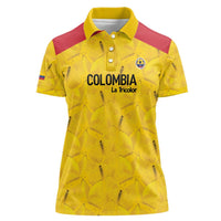 Colombia Football Custom Women Polo Shirt 2026 Butterflies Orange-barred Sulphur - Wonder Print Shop