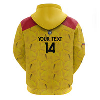 Colombia Football Custom Zip Hoodie 2026 Butterflies Orange-barred Sulphur - Wonder Print Shop