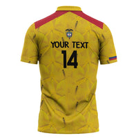 Colombia Football Custom Zipper Polo Shirt 2026 Butterflies Orange-barred Sulphur - Wonder Print Shop