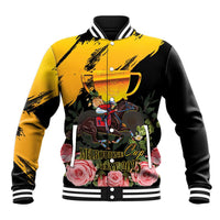 Personalised Australia Melbourne Cup Day Baseball Jacket Horse Racing Trophy With Roses - Wonder Print Shop