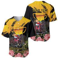 Personalised Australia Melbourne Cup Day Baseball Jersey Horse Racing Trophy With Roses - Wonder Print Shop