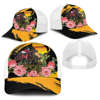 Australia Melbourne Cup Day Baseball Net Cap Horse Racing Trophy With Roses - Wonder Print Shop